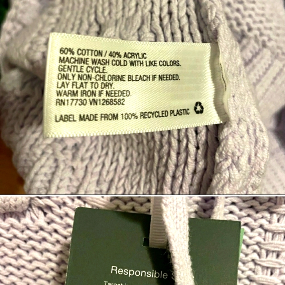 Sandy Liang x Target Lavender Collared Pullover Sweater -